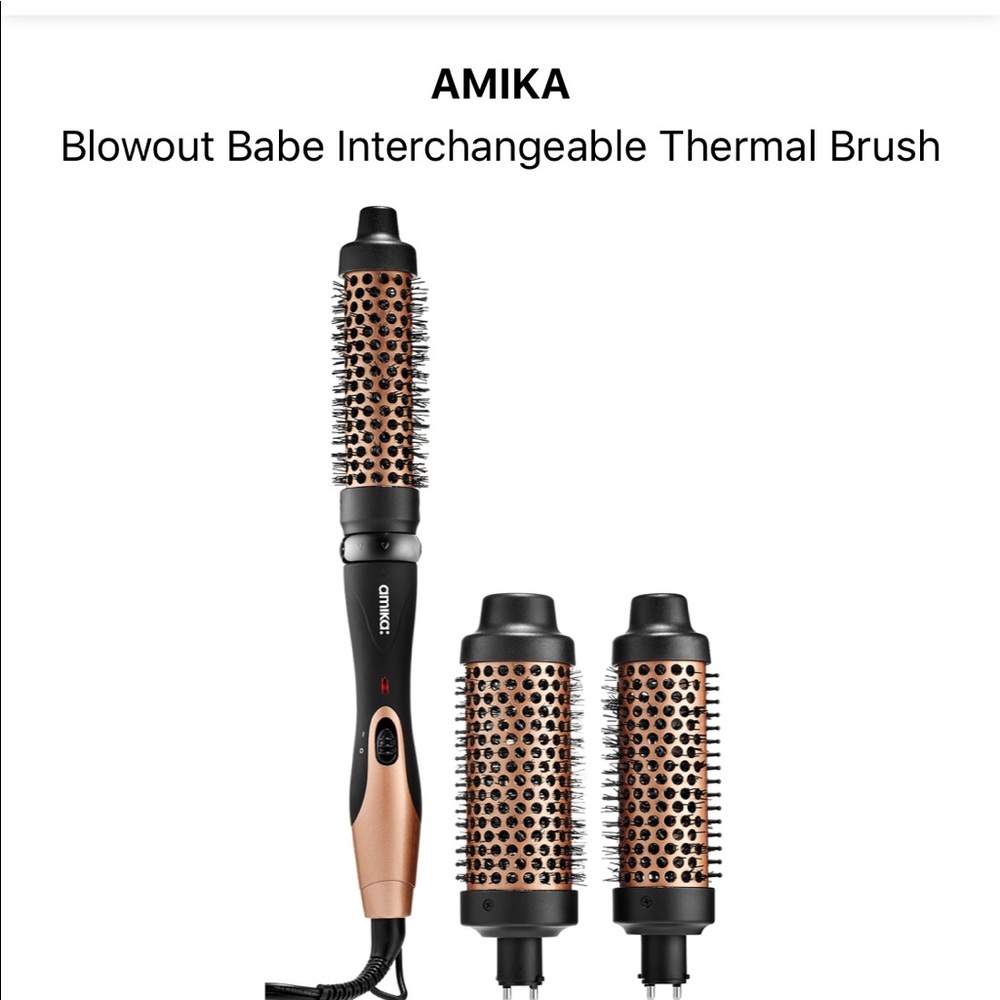 Amika interchangeable blowout brush - like new